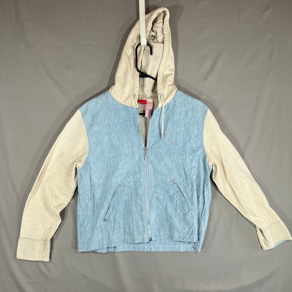 80s Vintage Liz Claiborne Jean and Terry Lightweight Jacket Petite Small